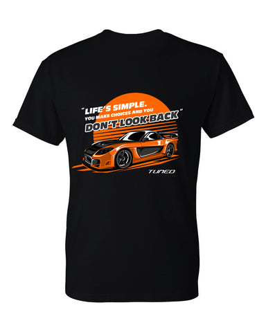 Tuned. 'RX-7: Don't Look Back' T-Shirt