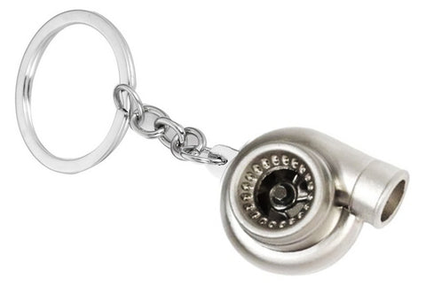 Tuned. Turbo Keyring (Matte Silver)