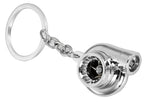 Tuned. Turbo Keyring (Chrome)