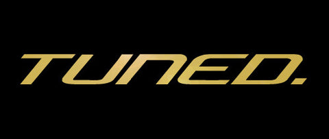 Tuned. Sticker - Metallic Gold